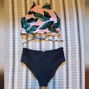 Medium Leaf Print Cupshe 2-piece